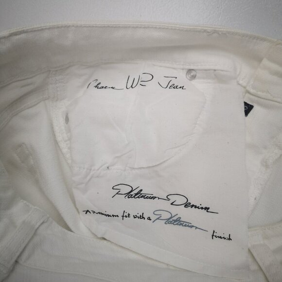 Chico's Platinum Ladies Size 0.5 Reg. (approx. size 6 US) White Bootcut Jeans - Picture 5 of 14